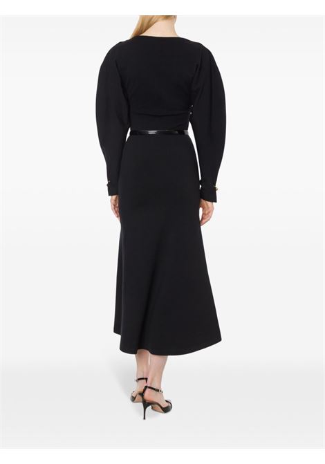 Black fine-knit midi dress Philosophy di Lorenzo Serafini - women PHILOSOPHY DI LORENZO SERAFINI | 048657040555